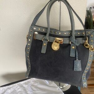 Michael Kors denim Hamilton tote